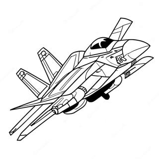 F14 Tomcat In Flight Coloring Page 69864-57550