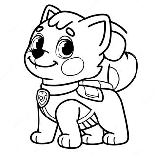 Skye Paw Patrol Coloring Pages