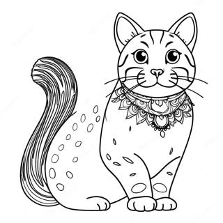 Bengal Cat Coloring Page 69893-57574