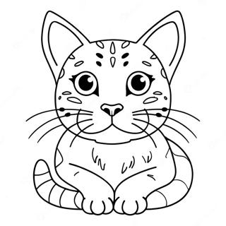 Bengal Cat Coloring Page 69893-57802