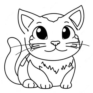 Playful Bengal Cat Coloring Page 69894-57580