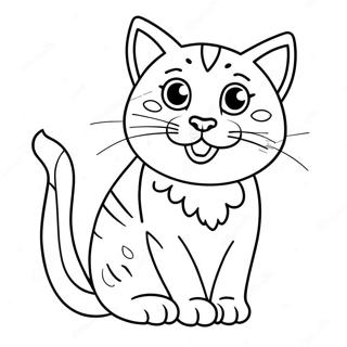 Playful Bengal Cat Coloring Page 69894-57799