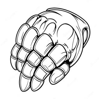 Fierce Metal Knuckles Coloring Page 69904-57587