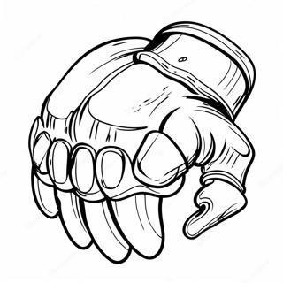 Fierce Metal Knuckles Coloring Page 69904-57812