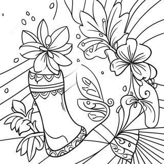 Hawaiian Decorations Coloring Page 69923-57826