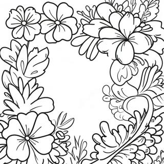 Colorful Hawaiian Lei Coloring Page 69924-57598