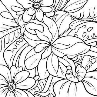 Colorful Hawaiian Lei Coloring Page 69924-57599