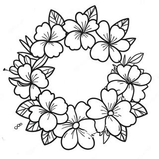 Colorful Hawaiian Lei Coloring Page 69924-57817