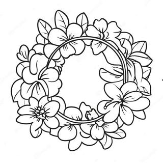 Colorful Hawaiian Lei Coloring Page 69924-57819