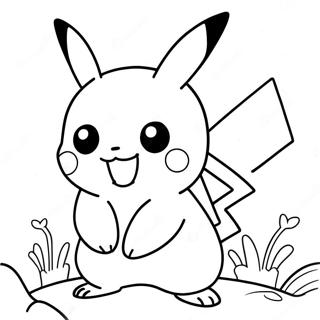 Pikachu In Action Coloring Page 69934-57631