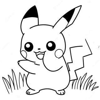 Pikachu In Action Coloring Page 69934-57833