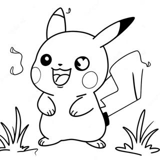 Pikachu In Action Coloring Page 69934-57834