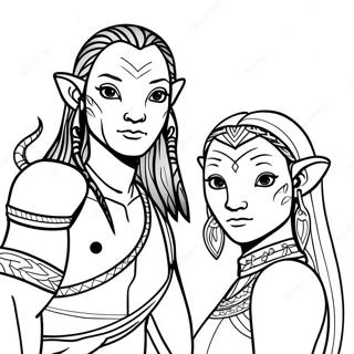 Avatar Movie Coloring Page 69943-57624