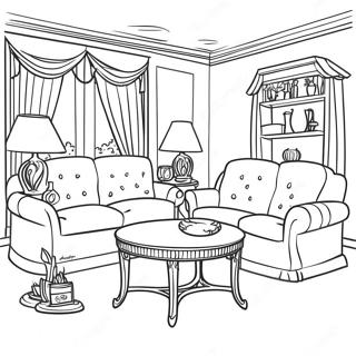 Interior Design Coloring Page 6994-5683