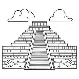 Ancient Ziggurat Coloring Page 69954-57620