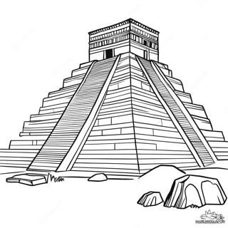 Ancient Ziggurat Coloring Page 69954-57857