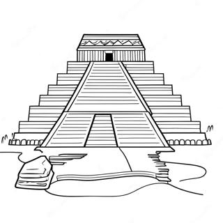 Ancient Ziggurat Coloring Page 69954-57860