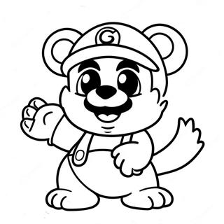 Tanooki Mario Coloring Page 69963-57614