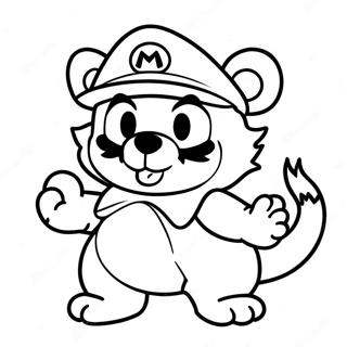 Tanooki Mario Coloring Page 69963-57615