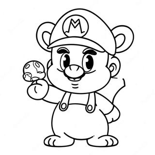 Tanooki Mario Coloring Page 69963-57854