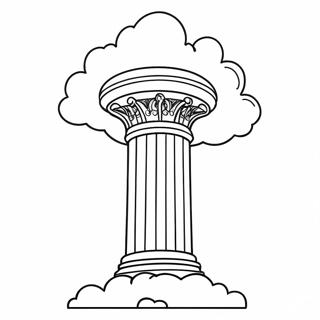 Pillar Of Cloud And Fire Coloring Pages