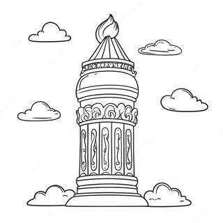 Pillar Of Cloud And Fire Coloring Page 70003-57659