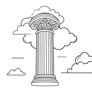 Majestic Pillar Of Cloud Coloring Page 70004-57682