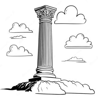 Majestic Pillar Of Cloud Coloring Page 70004-57893