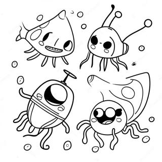 Cute Plankton Characters Coloring Page 70014-57897