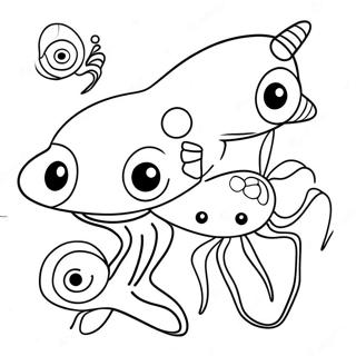 Cute Plankton Characters Coloring Page 70014-57898