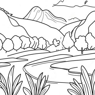 Beautiful Pennsylvania Landscape Coloring Page 70034-57702