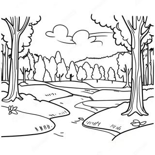 Beautiful Pennsylvania Landscape Coloring Page 70034-57923