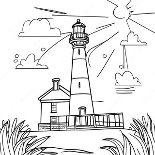 Obx Lighthouse Coloring Page 70044-57696