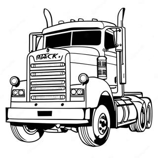 Mack Truck Coloring Page 70053-57942