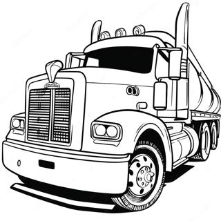 Colorful Mack Truck On A Highway Coloring Page 70054-57691