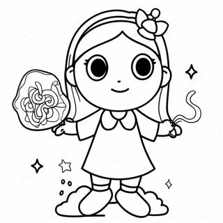 Matilda With Magical Powers Coloring Page 7005-5694