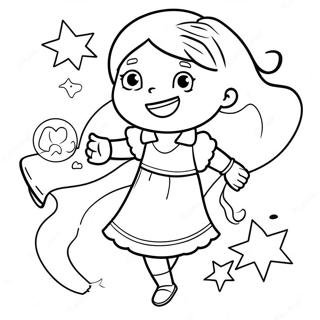 Matilda With Magical Powers Coloring Page 7005-5695