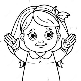 Matilda With Magical Powers Coloring Page 7005-5696