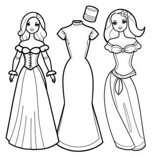 Paper Doll Template Coloring Page 70083-57951