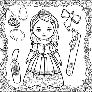 Paper Doll Template Coloring Page 70083-57952