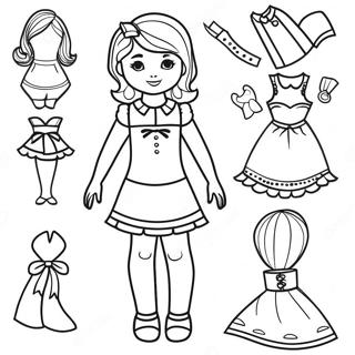 Fun Paper Doll Template Coloring Page 70084-57956