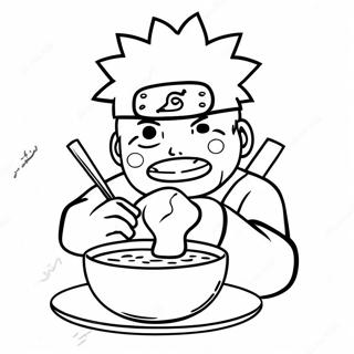 Naruto Eating Ramen Coloring Pages