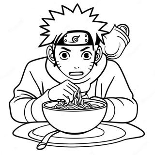 Naruto Eating Ramen Coloring Page 70123-57979