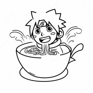 Naruto Eating Ramen Coloring Page 70123-57980