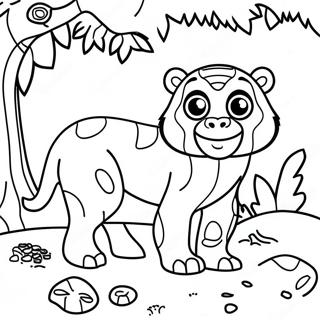 Jungle Animal Coloring Pages