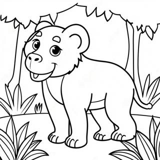 Jungle Animal Coloring Page 70133-57994