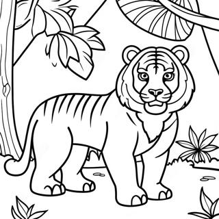 Jungle Animal Coloring Page 70133-57995