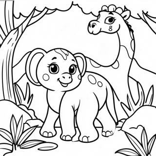 Jungle Animal Coloring Page 70133-57996