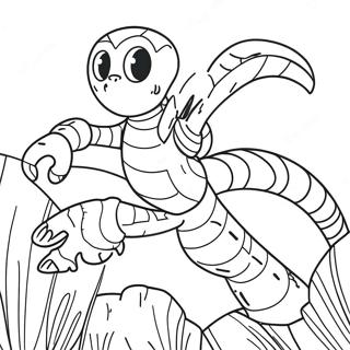 Adventurous Stinger Flynn Coloring Page 70154-58011