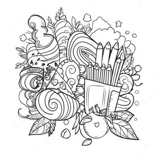 Creative Bullet Journal Doodles Coloring Page 70164-58018